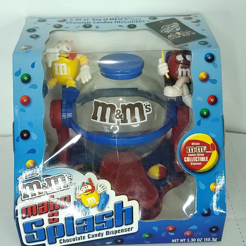 M&M's Make a Splash Chocolate Dispenser Limited Edition New in Box No Candy